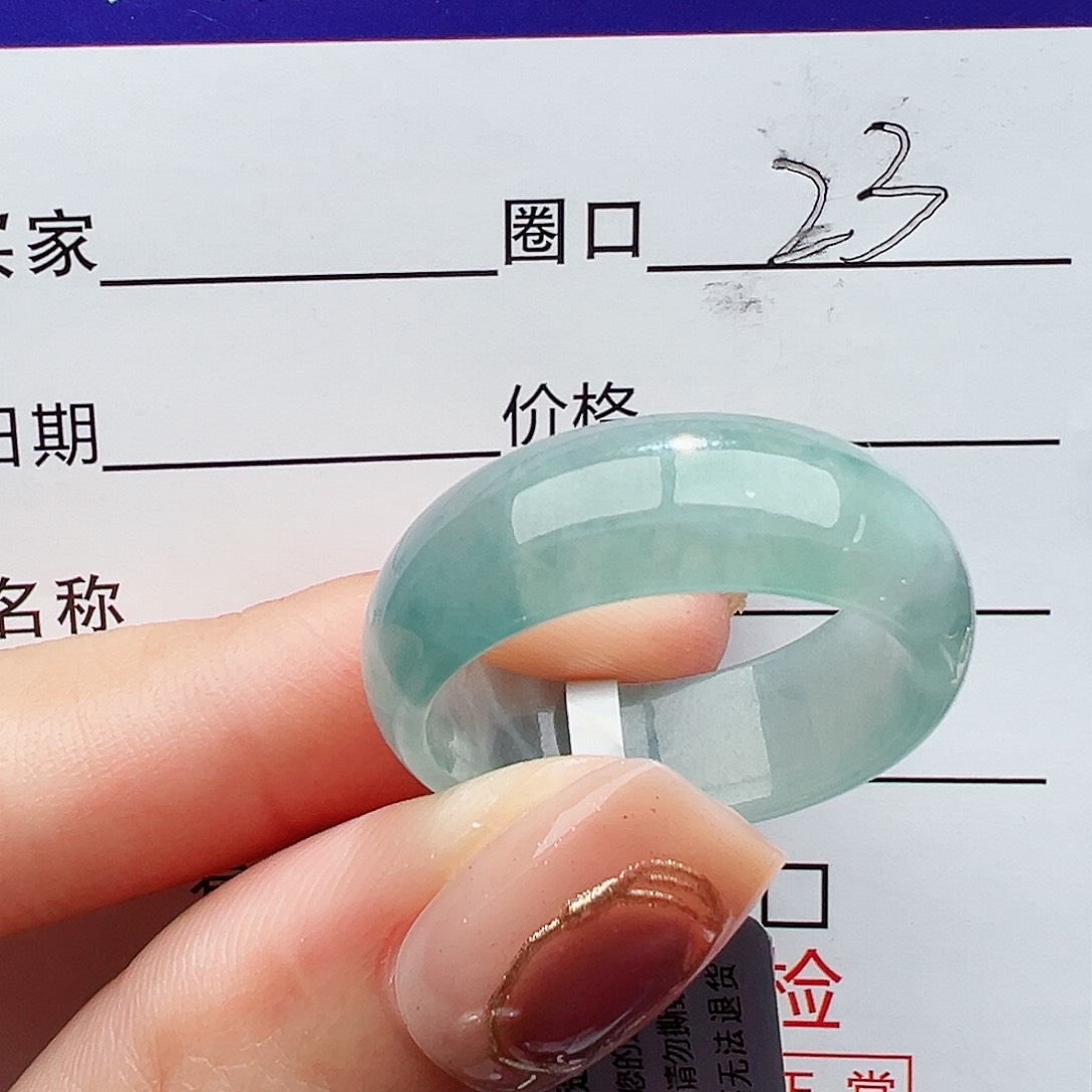 翡翠戒指未镶嵌缅甸天然翡翠