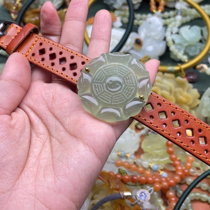 蛇纹石玉手牌合金