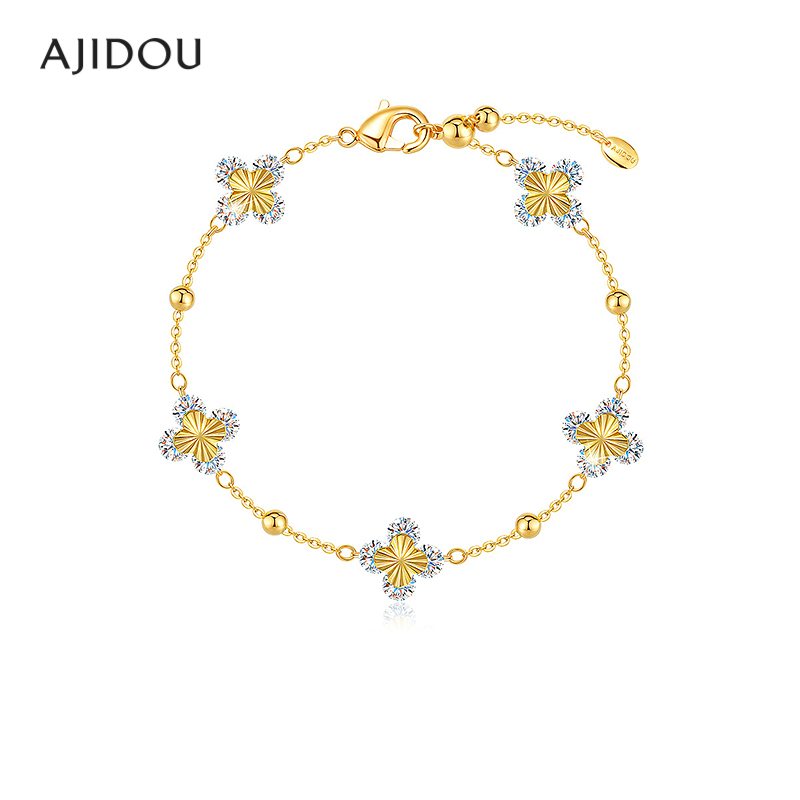 合金莫桑石手链 AJIDOU阿吉豆手链女款气质时尚手串饰品【JF】