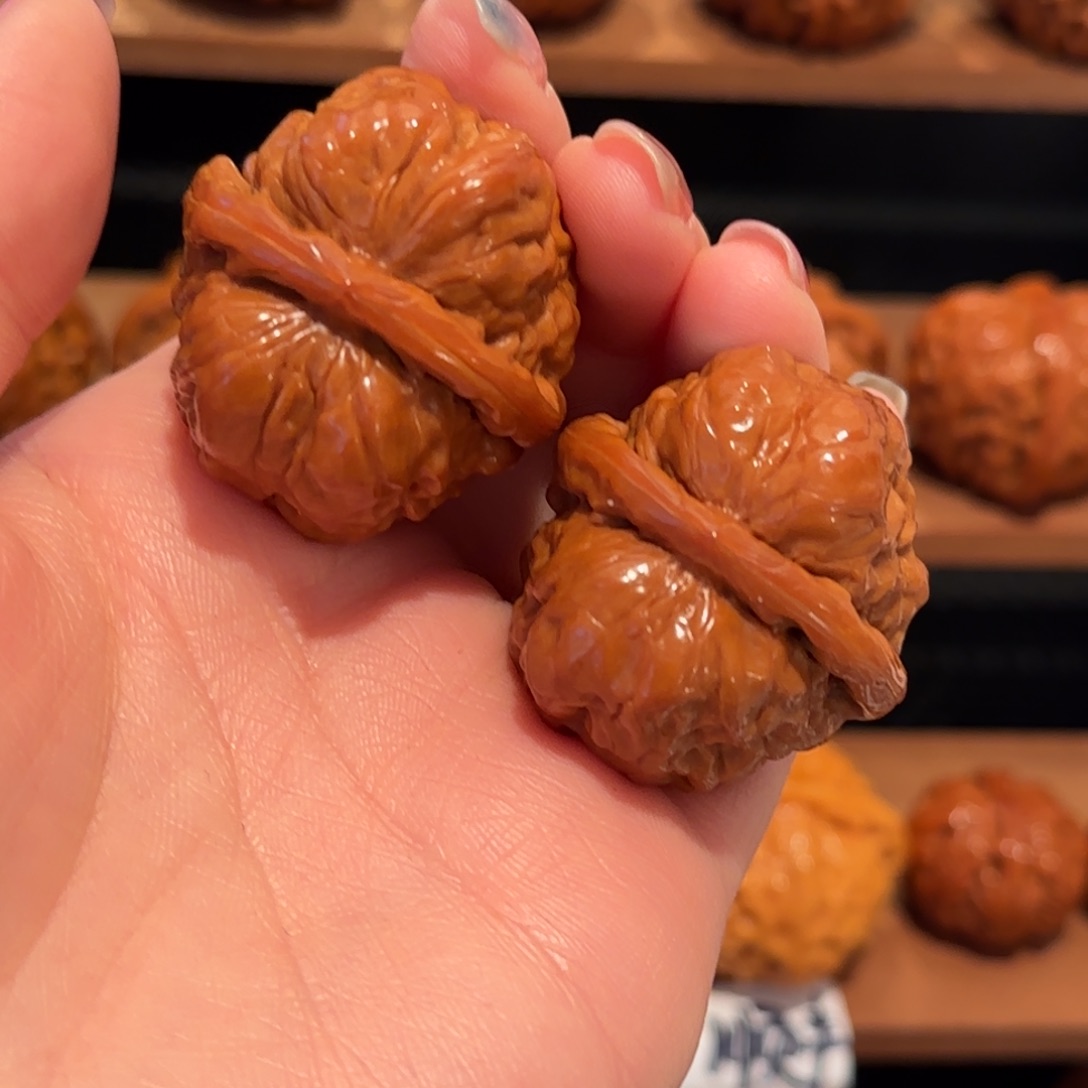 桃核把件蛤蟆头35 精品1112