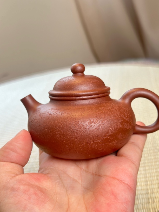 原矿降坡泥全手工140cc底漕清刻字容天紫砂壶