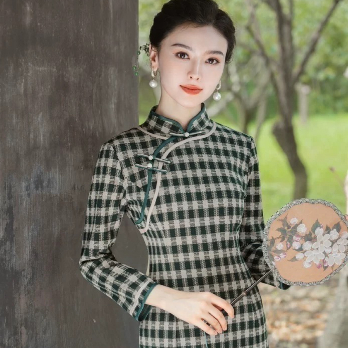 蔡夫人【书劵遗梦】早秋民国风新款旗袍裙M-4XL