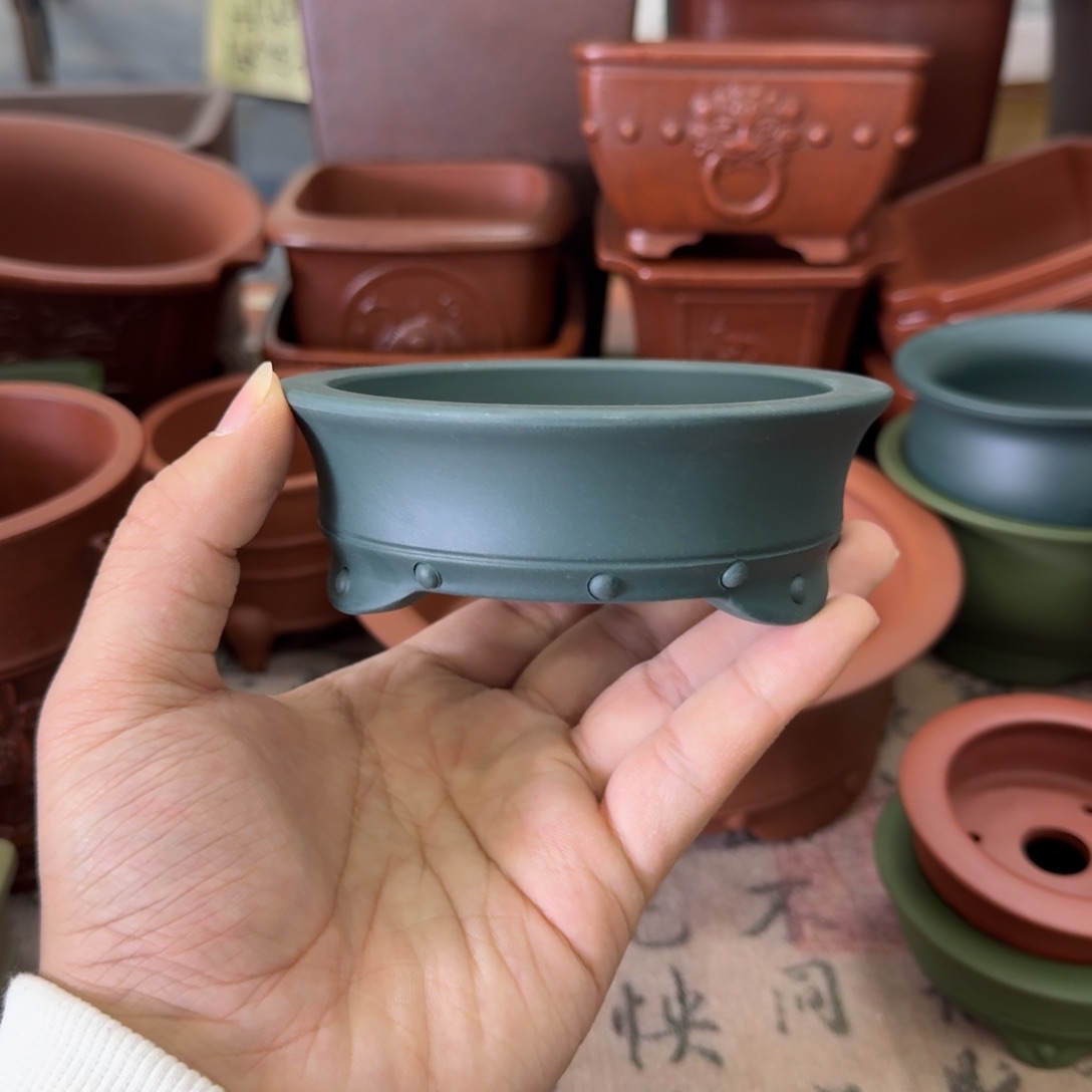 紫砂花盆宜兴紫砂正品9.5x2.5