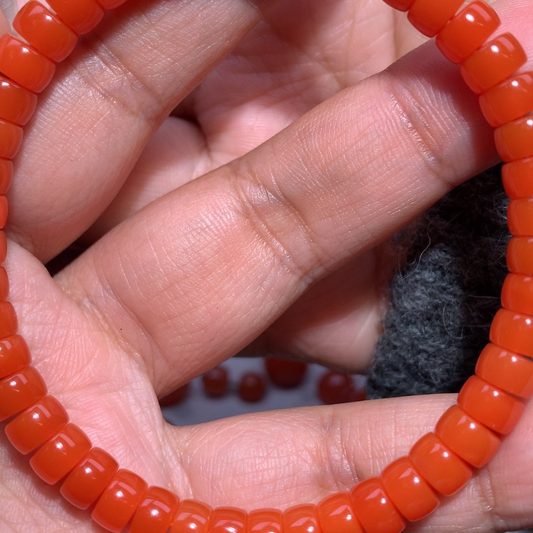 南红玛瑙7药片未镶嵌扯*