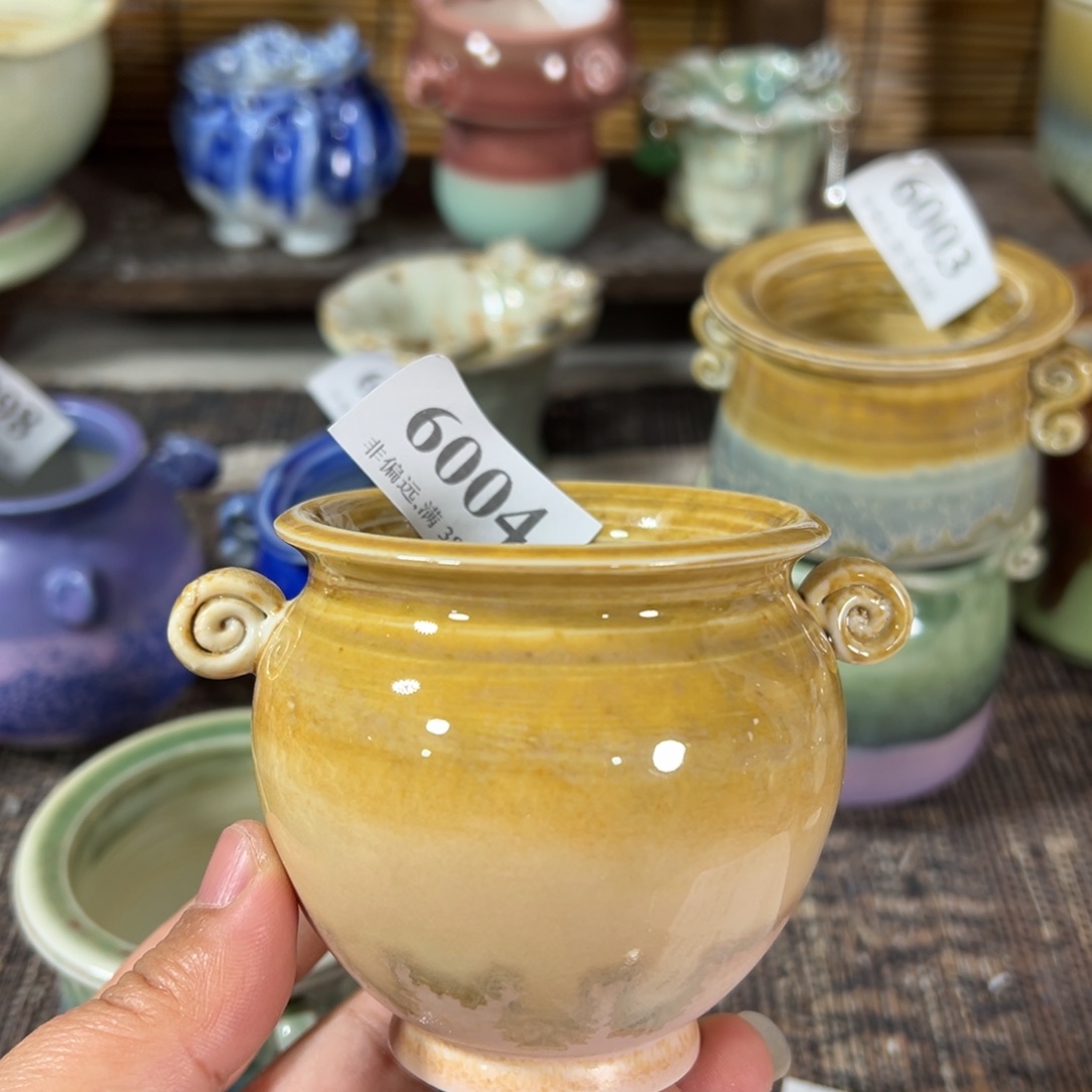 红陶景德镇手工花盆