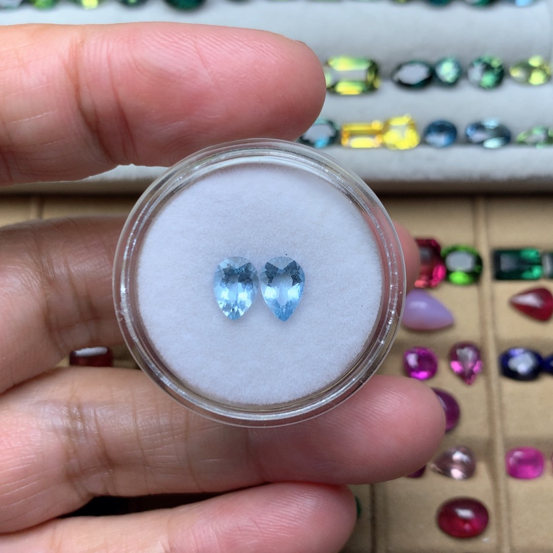 海蓝宝石裸石未镶嵌