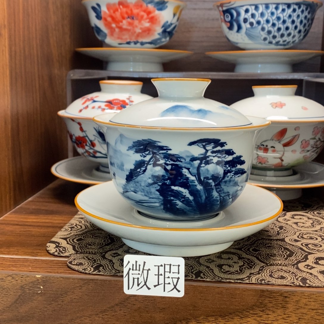 釉下彩手工绘制手工绘制