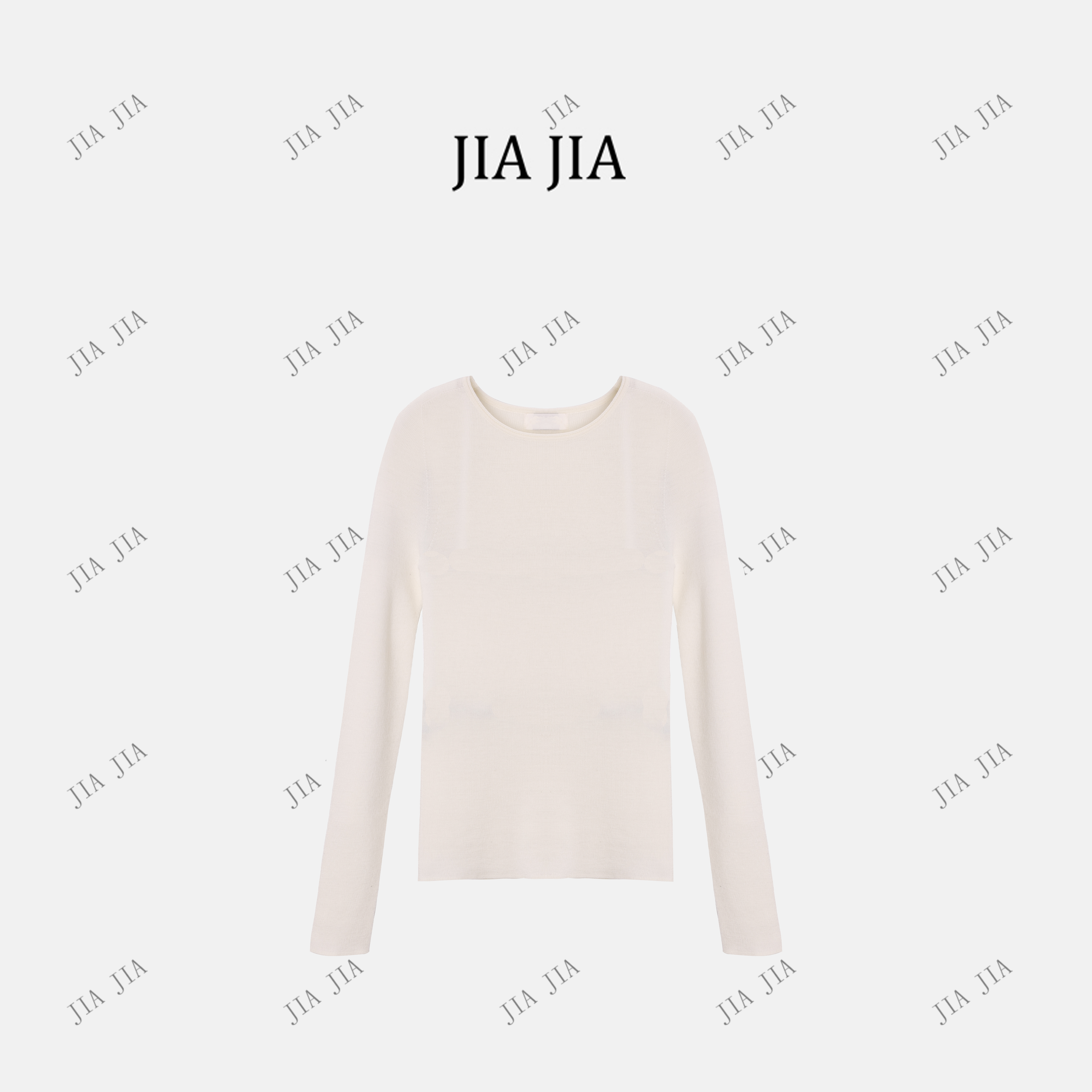 JIAJIA【现货】简约高级感修身显瘦上衣气质羊毛打底针织衫D110
