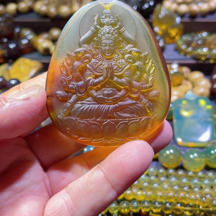 琥珀手链未镶嵌天然