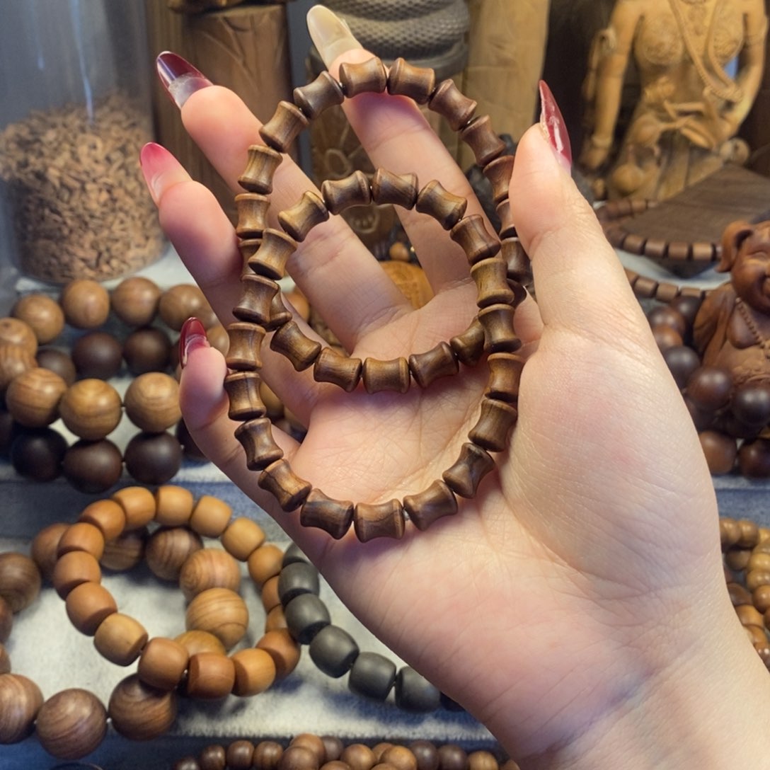 檀香木手串/手链啊****a焦糖骨节
