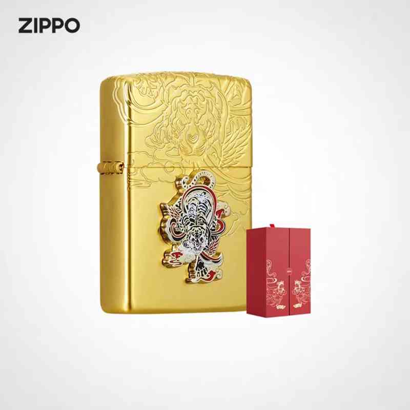 ZIPPO打火机敦煌博物馆合作系列国潮徽章虎啸风生