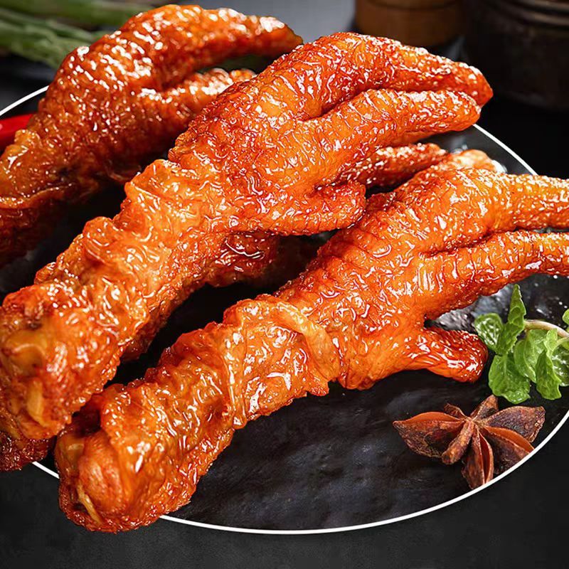 泉鲜荟50-60克2.5kg4袋装大鸡爪网红爆品卤味解馋零食