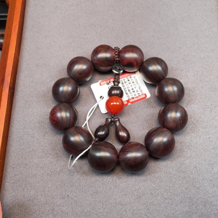 黄花梨/降香黄檀手串/手链攀**涯海南黄花梨帝王紫20