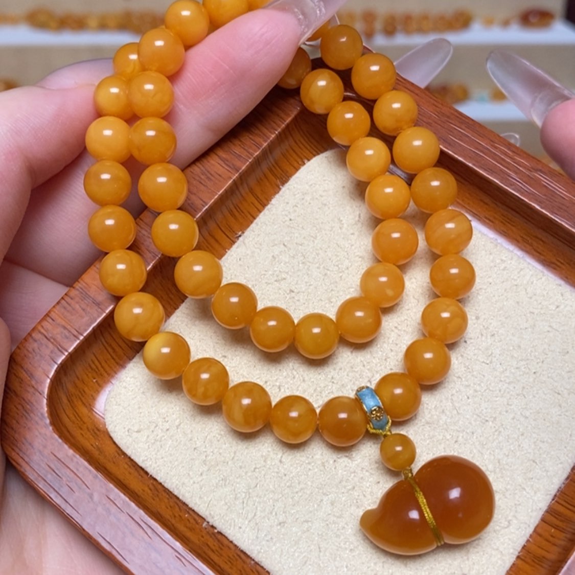 【闪购商品】未镶嵌蜜蜡手链手串