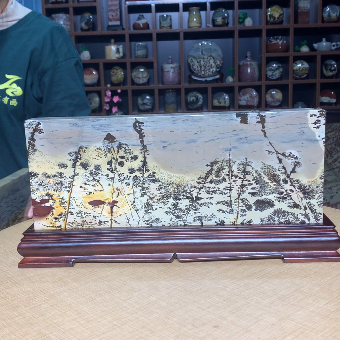 紫砂，广西国画石摆件，收藏观赏