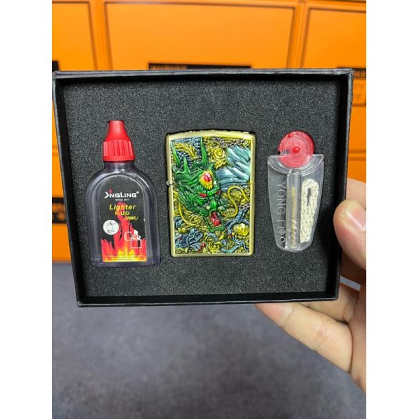 九龙拉棺套装打火机（需自行配油）