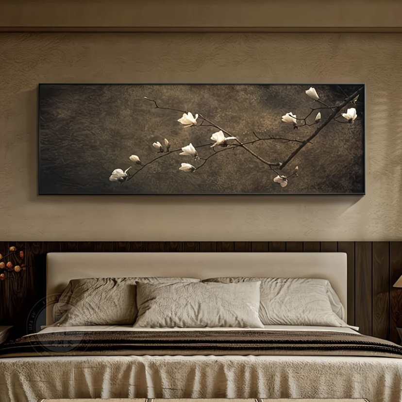 新中式宋氏美学侘寂禅意挂画用于茶室客厅沙发背景墙装饰BJ002