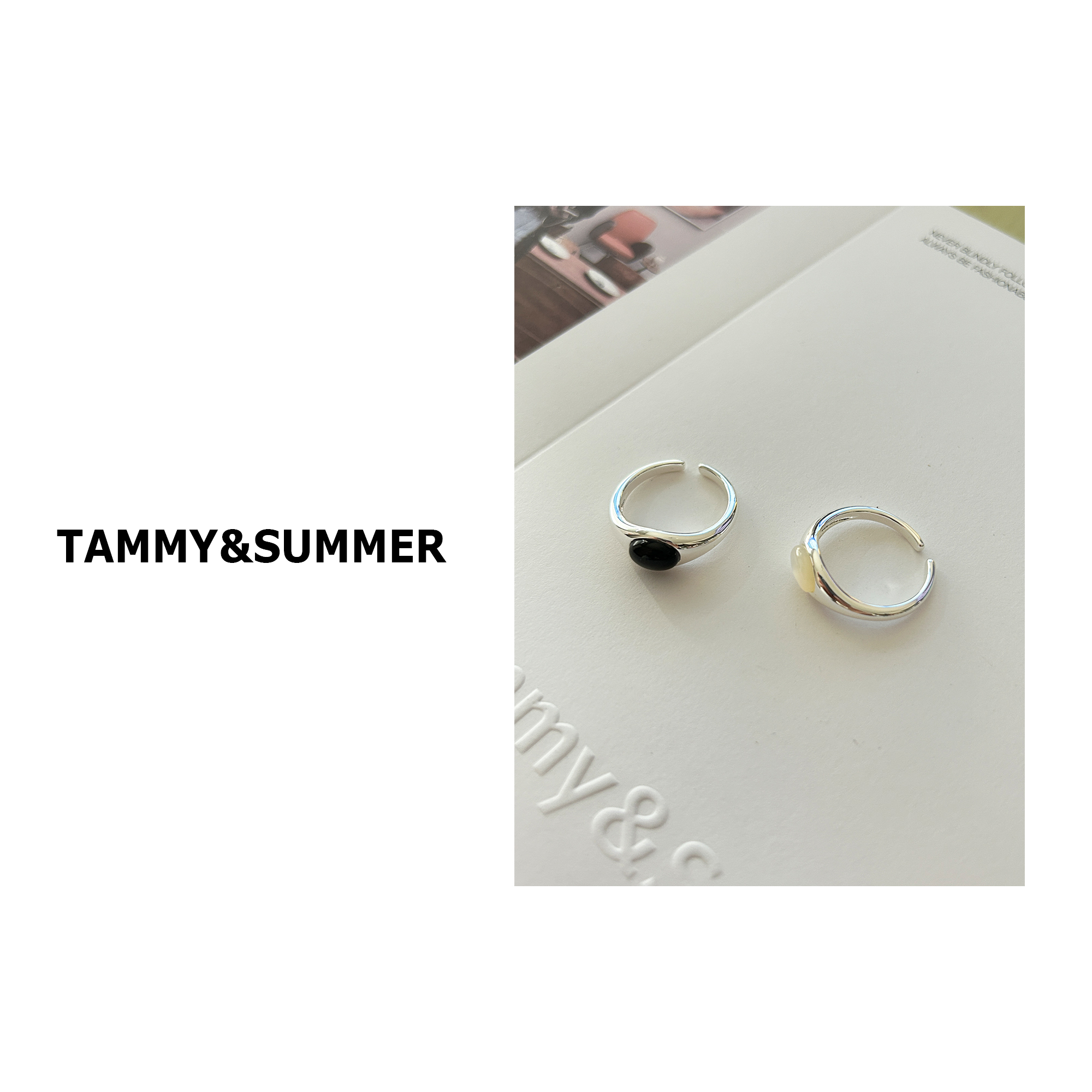 非金属布艺戒指 【Tammy&Summer】高级感简约个性开口戒指310428
