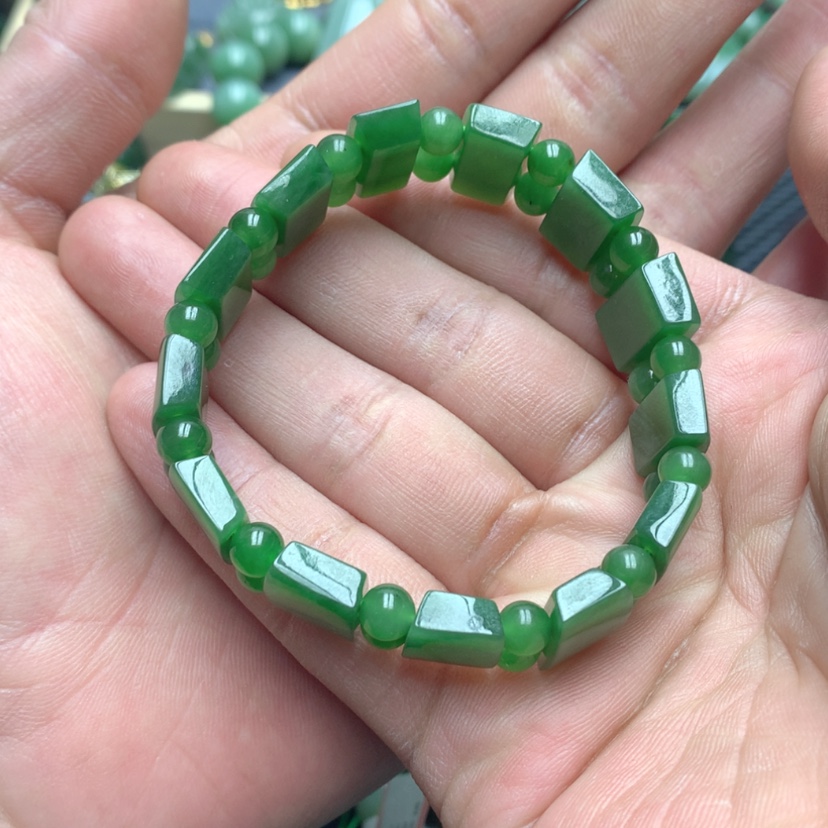 【闪购商品】和田玉（碧玉）手链未镶嵌