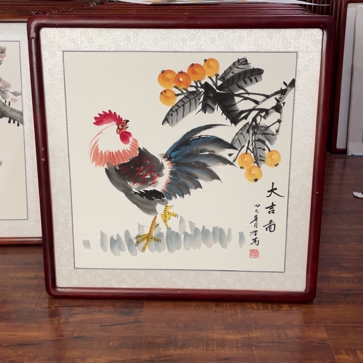 国画带框尺寸63*63厘米