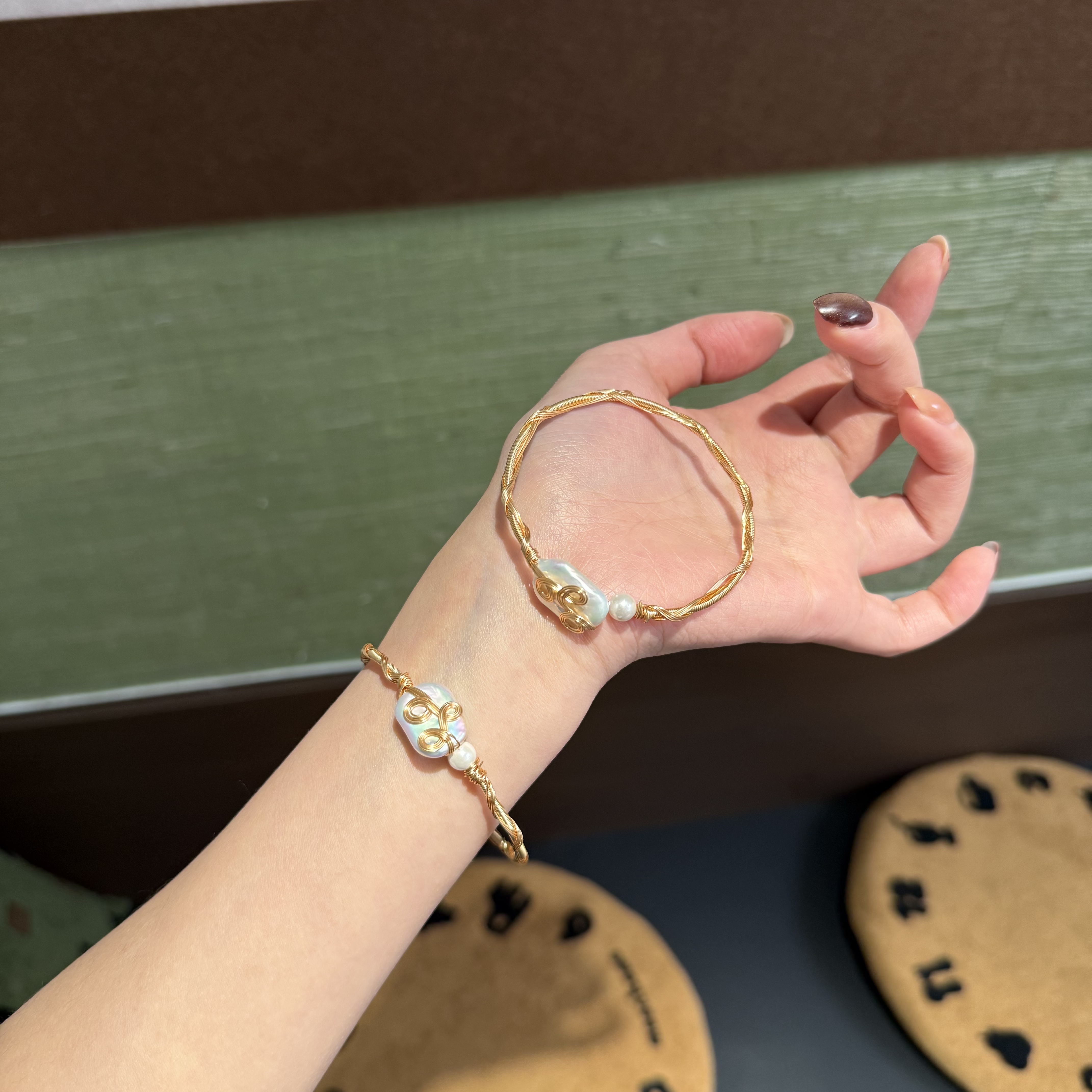 *金藤珠语*天然珍珠手串 多样性发其一