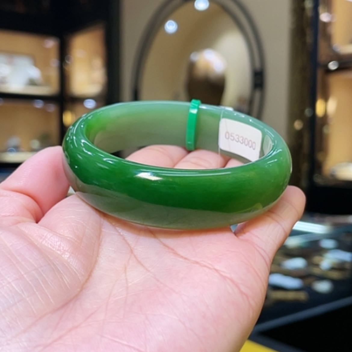 【闪购商品】和田玉手镯未镶嵌60#73.3g