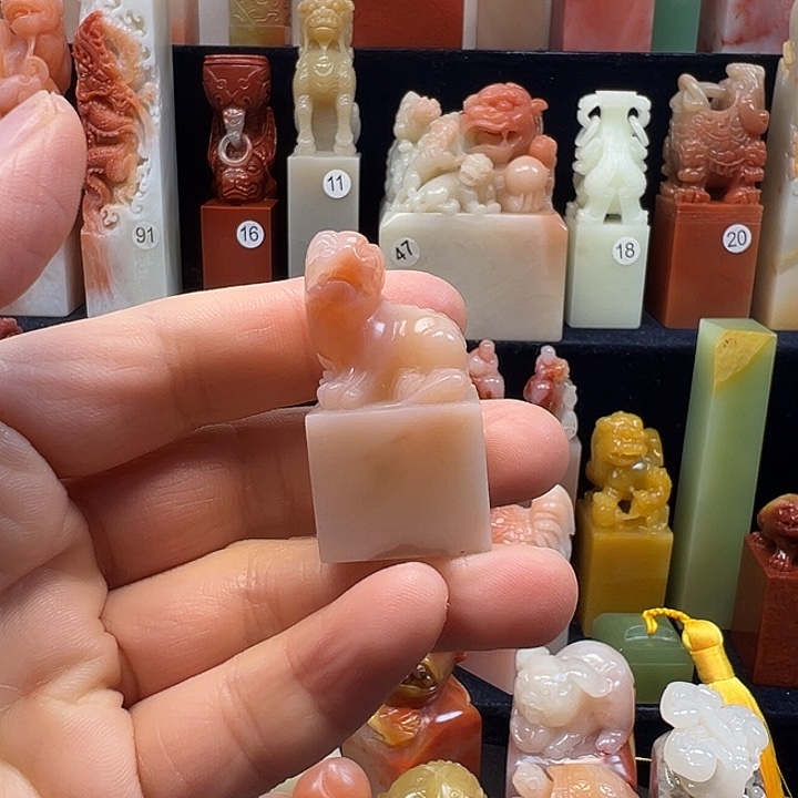 寿山石印石寿山石手工雕刻