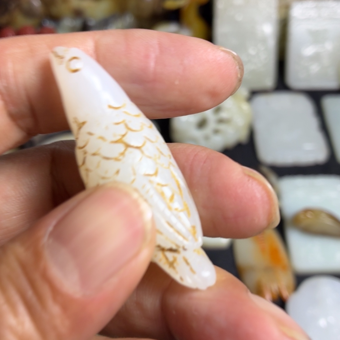 履***和和田玉（白玉）未镶嵌挂件