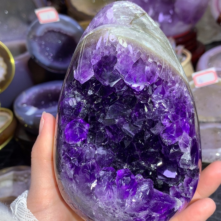 福利紫晶龙蛋未镶嵌水晶