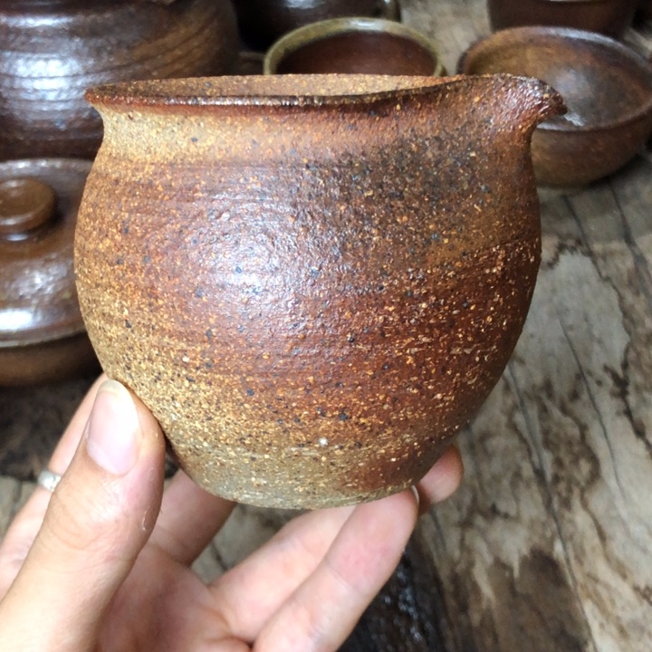 290毫升粗陶柴烧公道杯