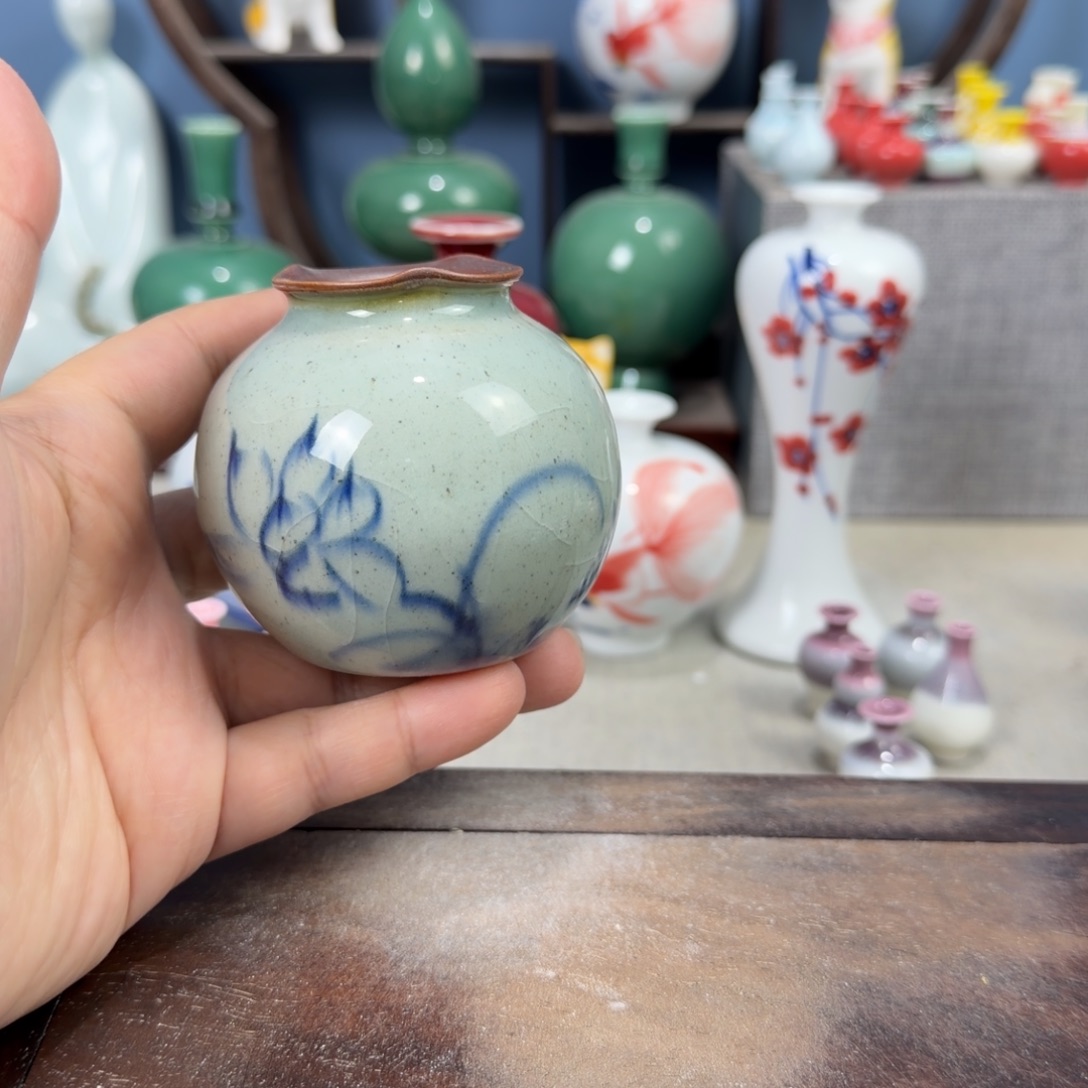 陶瓷手工小花器摆件
