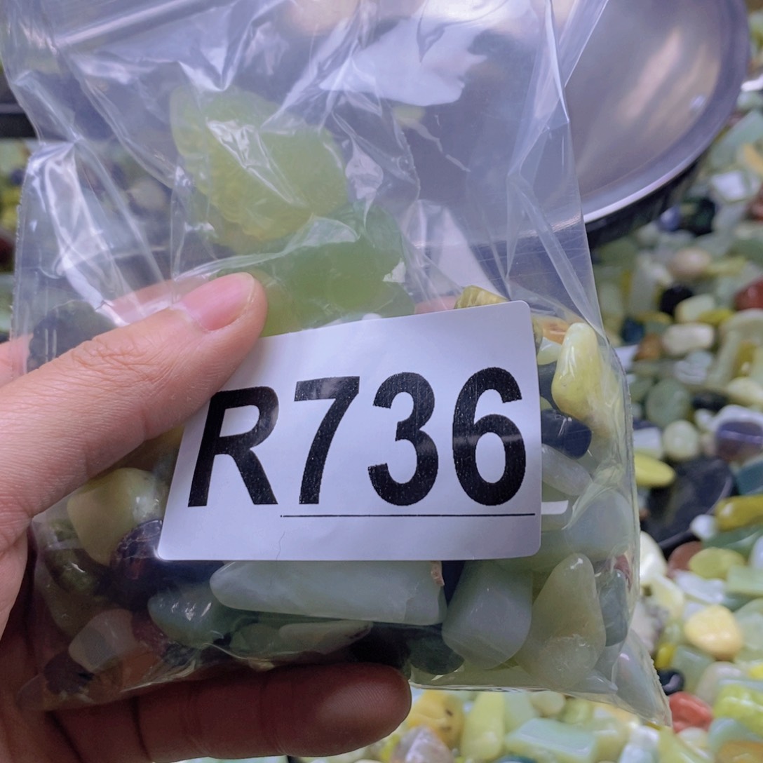 未镶嵌岫玉鱼缸石