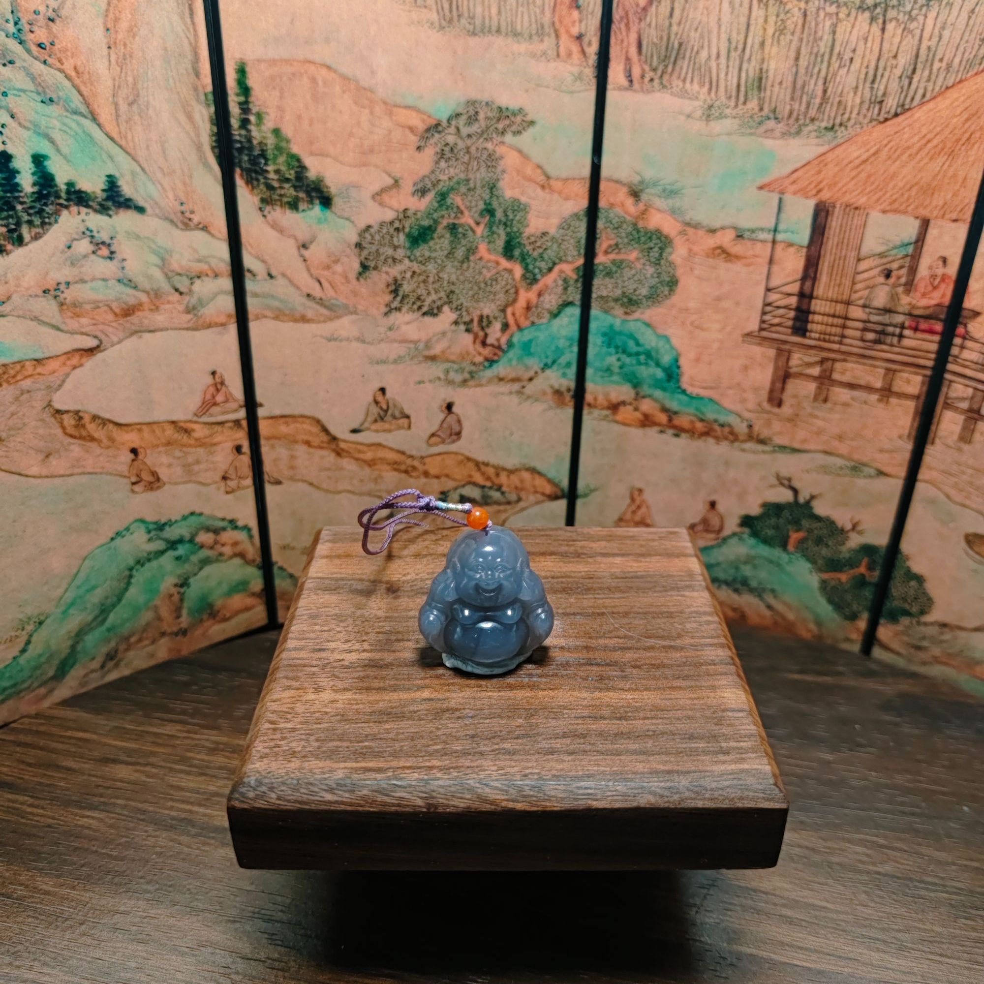 L和田玉抱抱佛吊坠1265