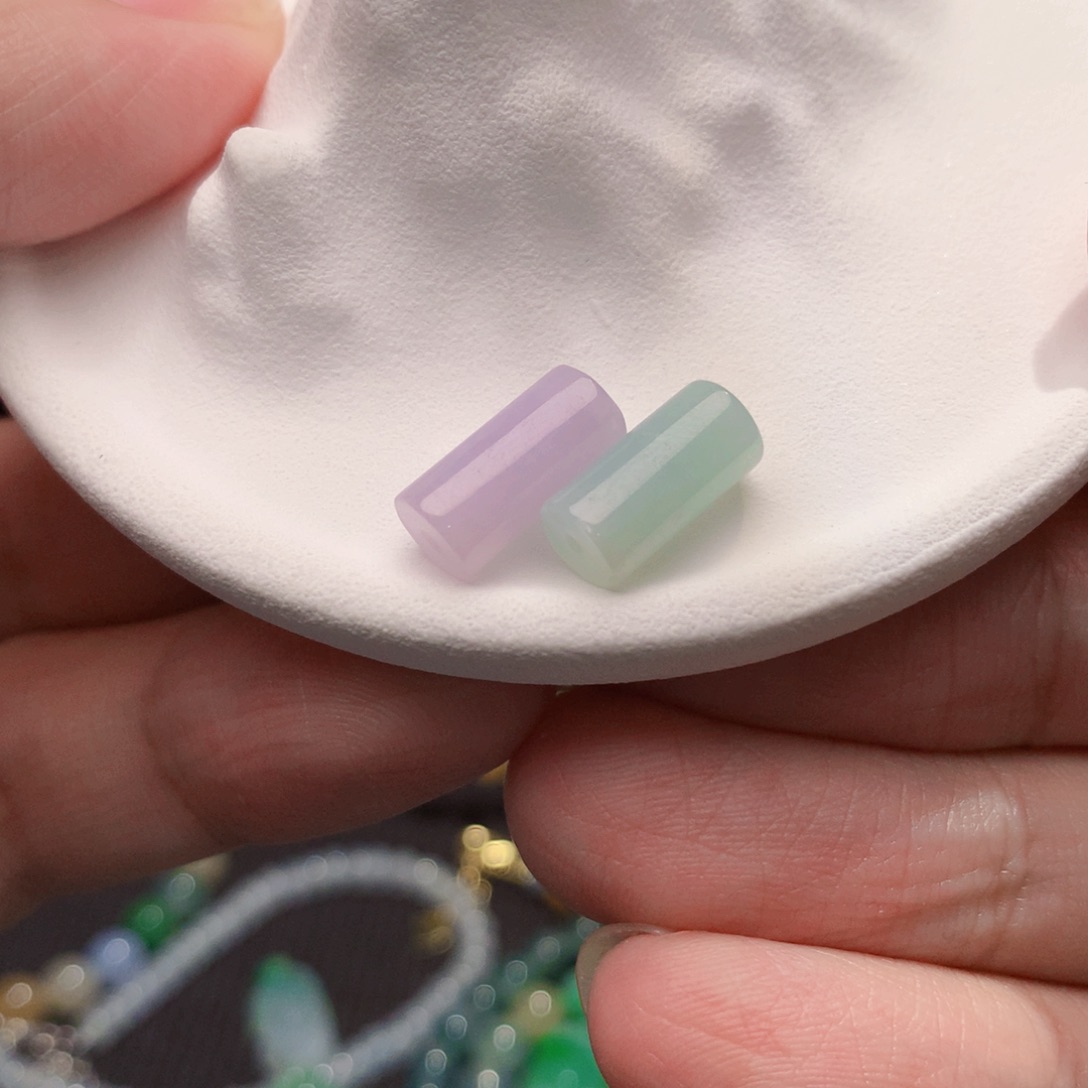 翡翠散珠七彩珠珠78