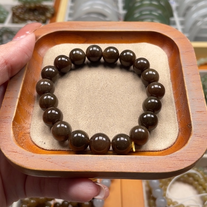 和田玉手串10mm未镶嵌