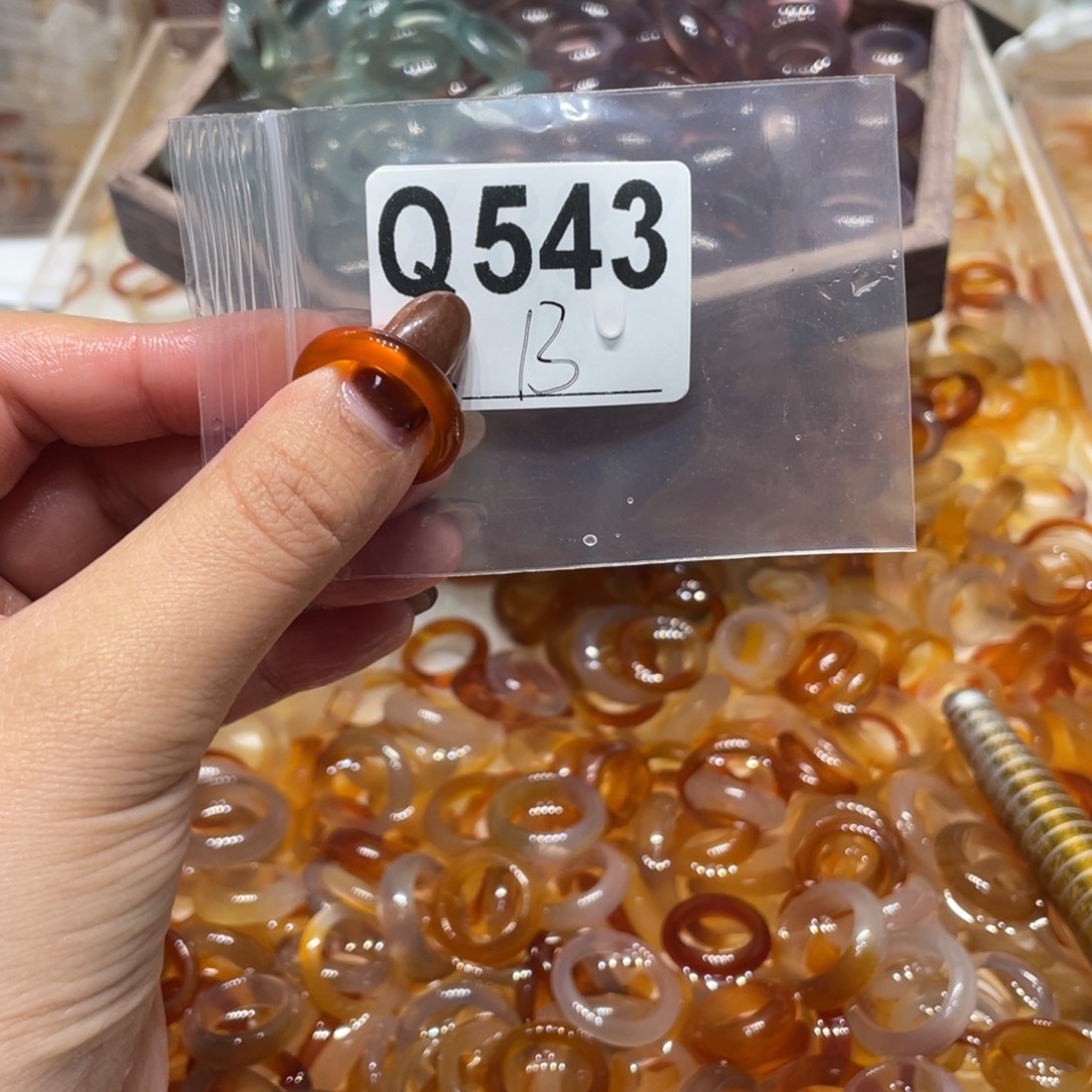 玛瑙/玉髓未镶嵌戒指543