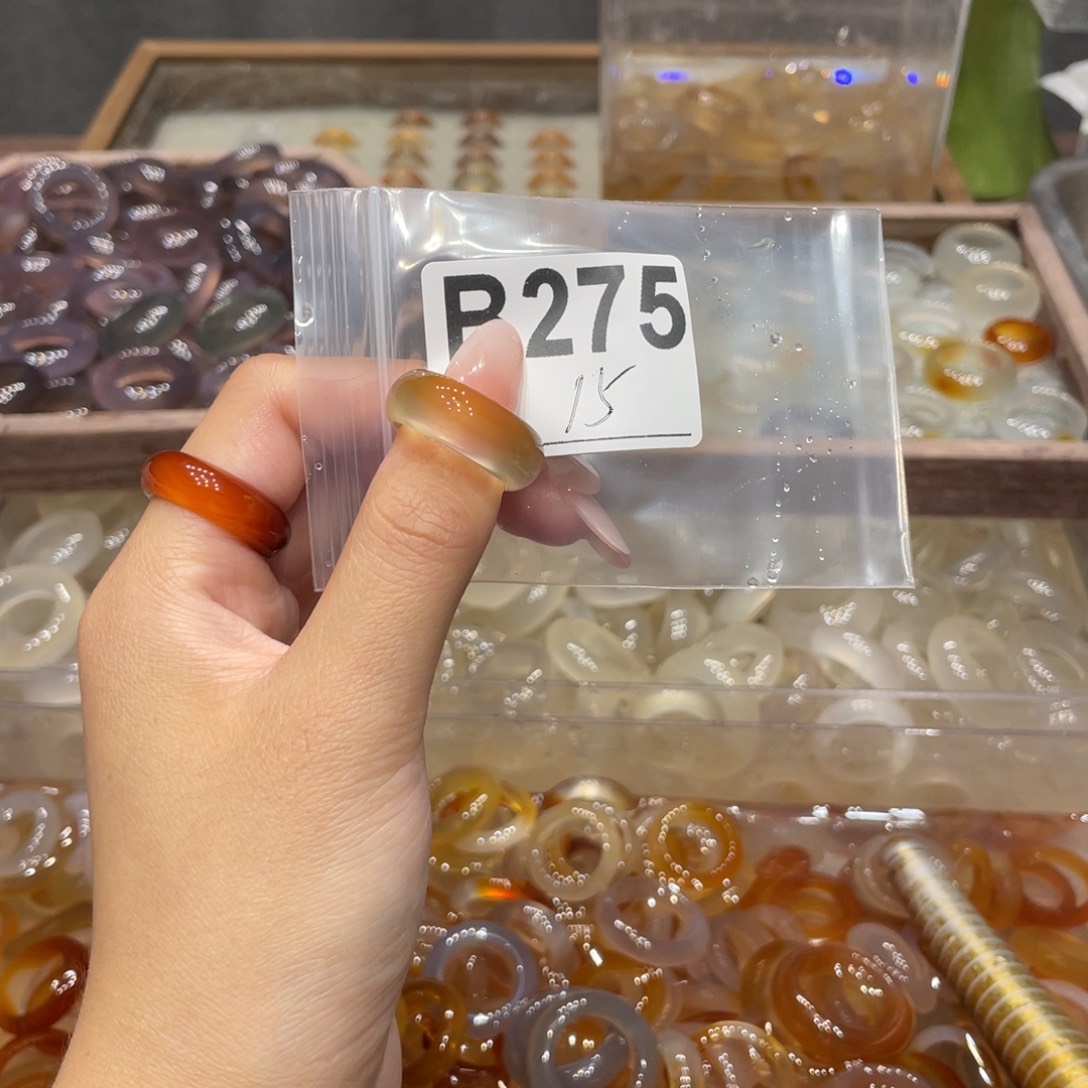 玛瑙/玉髓未镶嵌戒指275