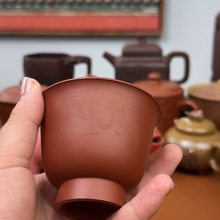 宜兴紫砂瑕疵主人杯杯