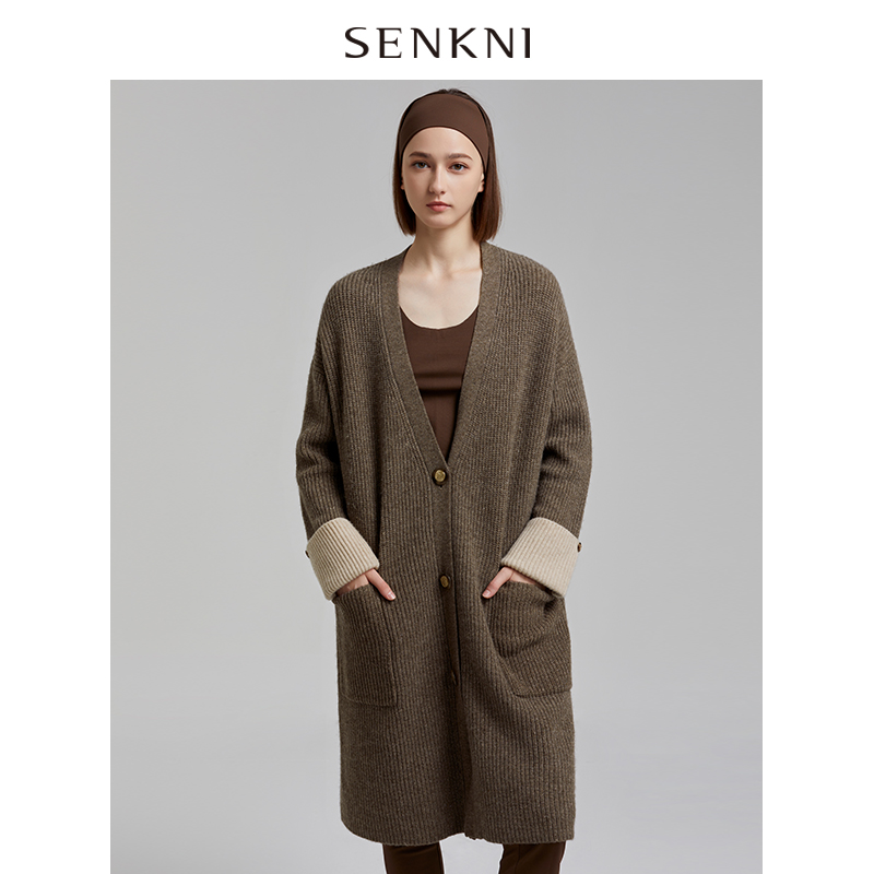 圣可尼牦牛绒系列休闲慵懒风羊毛针织衫S130302MG