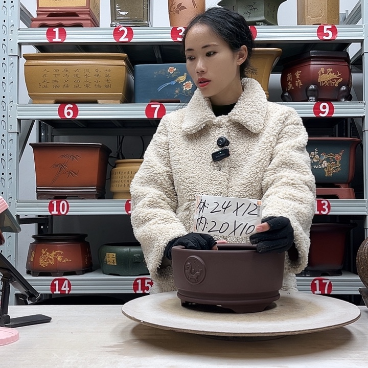 紫砂花盆紫砂花盆