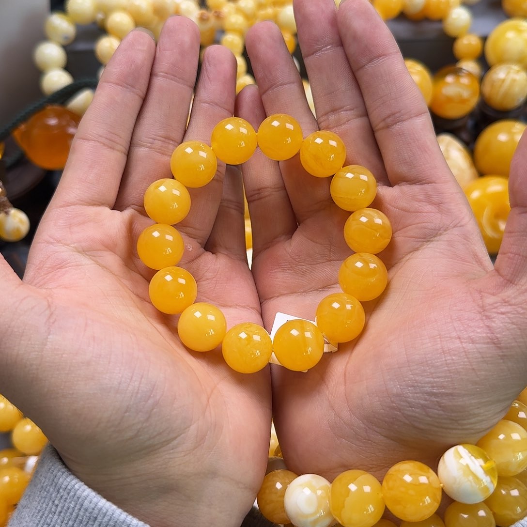 琥珀珠宝奇石未镶嵌16mm