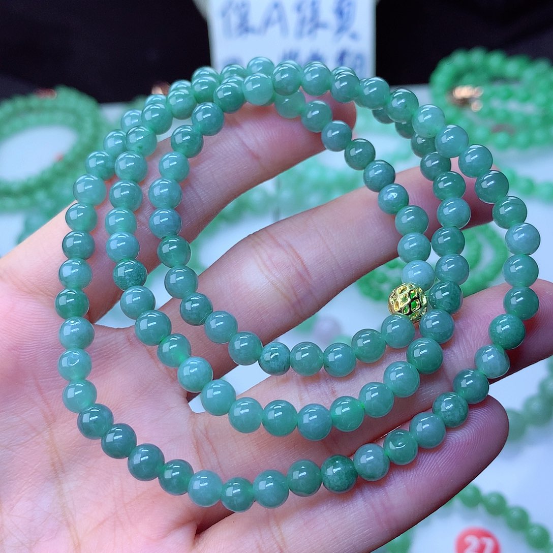 翡翠毛衣链未镶嵌