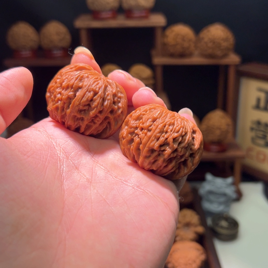 文玩核桃把件43全品山地正磨