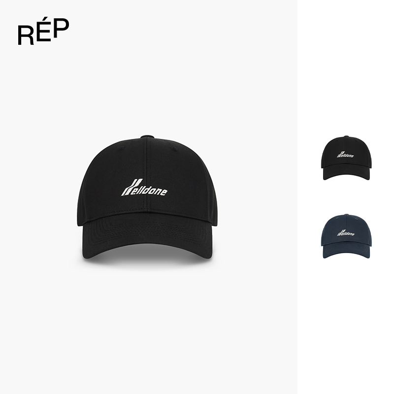 REP-WE11DONE设计师品牌黑色/藏青logo棒球帽 26PS新款