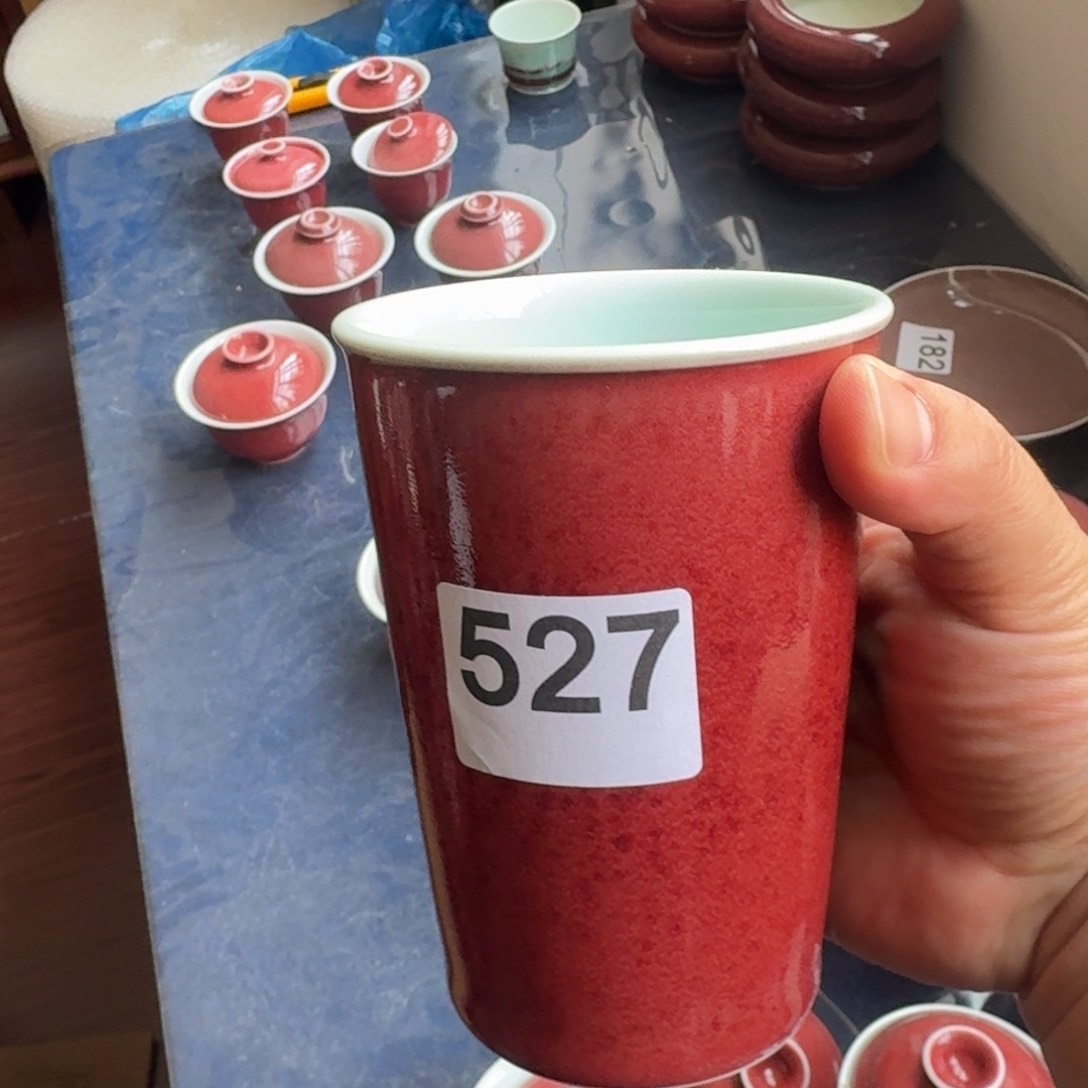 豇豆红大号可乐杯容量400cc