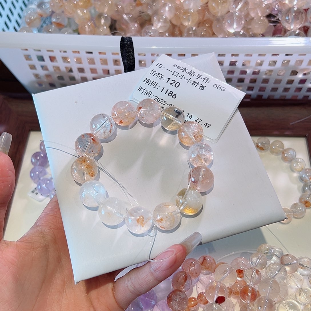 一****水晶手链未镶嵌48小时鉴赏