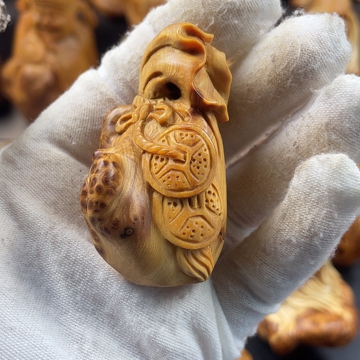 柏木（崖柏）福袋手把件