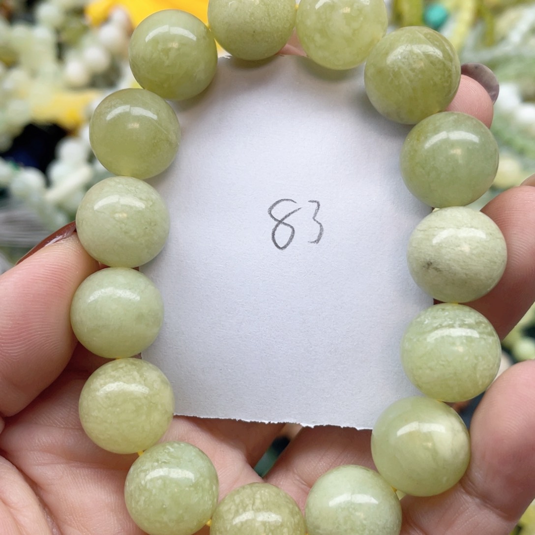 未镶嵌蛇纹石玉手链