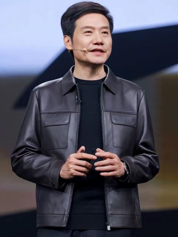 鲍尔曼【雷首富·雷总·同款】男士山羊皮小翻领真皮春季皮夹克25209