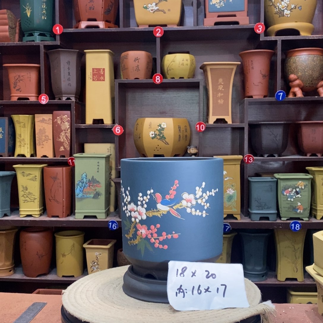 紫砂艺术紫砂花盆